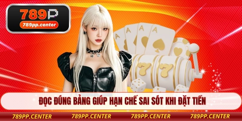 Đọc đúng bảng giúp hạn chế sai sót khi đặt tiền